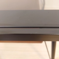 『MERIO Living Table』／ガラステーブル／色・タイプ：ブラック ミドルサイズのリビングテーブル 。 の画像