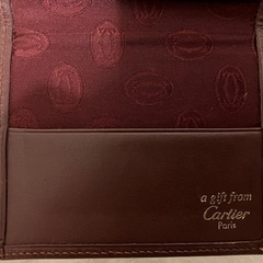 Cartier 名刺入れ 茶色 レザー　本日限定価格！の画像