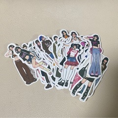 ステッカー　女の子　Y2K