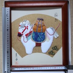 額縁　中型　No1　色紙大（25㎝×23㎝位）　全5個（箱付き　作品付き）の画像