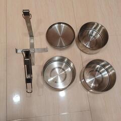 ZEBRA　FOOD　CARRIER　ゼブラフードキャリアー　3段ステンレスお弁当箱　小物入れにも。の画像