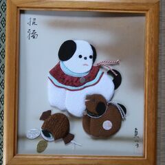 額縁　中型　色紙大（25㎝×23㎝位）　全5個（箱無し　作品付き）の画像
