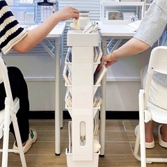 ファイルラック 収納ワゴン キャスター付きの画像