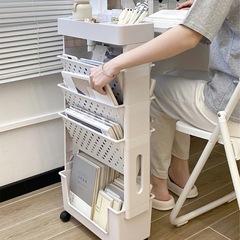ファイルラック 収納ワゴン キャスター付きの画像