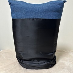 座椅子  ソファ　1人掛け　ネイビー　紺　コンパクト　折りたたみの画像