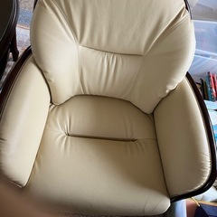 マルニ木工　アンティーク家具　アームチェア回転式　の画像