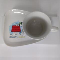 【未使用】 SNOOPY & WOODSTOCK   マグ　プレート　セットの画像