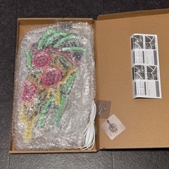 決まりました☆店舗やお部屋に☆輸入雑貨☆お洒落なLEDパネル☆ネオンサイン☆ピザ☆ネオン管☆新品未使用☆40×22.7cm☆の画像