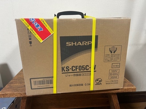 【GO-250】SHARP 炊飯器 KS-CF05C-W 白