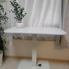 昇降テーブル白色