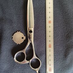 トリミング用　仕上げハサミ、スキハサミ　２本セットの画像