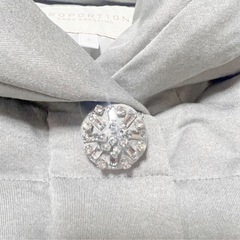 美品 PROPORTION BODY DRESSING ダウンコート ビジュー付 プロポーションボディドレッシング コート ロングコート ダウンジャケットの画像