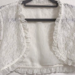 未使用 リバーシブルボレロ レース パーティ 結婚式 ストール