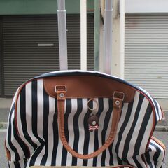 ☆ストライプがかわいい ソフトキャリーケース◆プチ旅行からお買い...