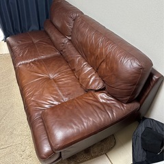 イタリア革L字ソファ　コーナー欠品