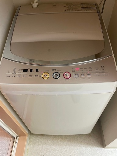 シャープ乾燥機能付き洗濯機　ES-TG81G
