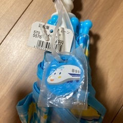 新品未使用⭐︎子供傘④新幹線青の画像