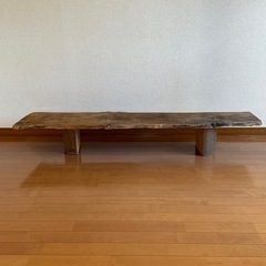 流木と丸太のテレビボード　|   棚 