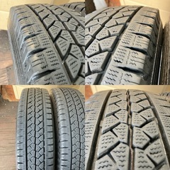 スタッドレス155/80R14LT 2本／88/86N／BS VL1 7分上 A4675-22の画像