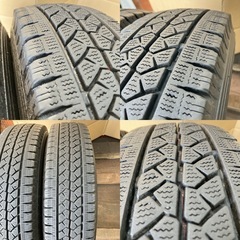 スタッドレス155/80R14LT 2本／88/86N／BS VL1 7分上 A4675-22の画像