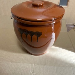 陶器製　漬物壺　酢の物壺　壺