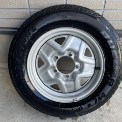 ジムニー純正ホイールバリ山タイヤ