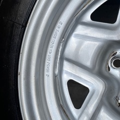 ジムニー純正ホイールバリ山タイヤの画像