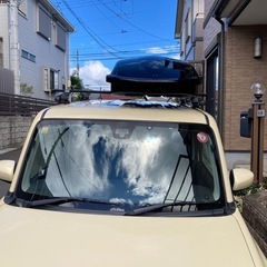 【バラ売り可】ルーフボックス＋取付バー＋取付ホルダー　ハスラー31s41s フルセット　の画像