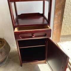 木製　高さ約95㎝　サイドテーブルの画像