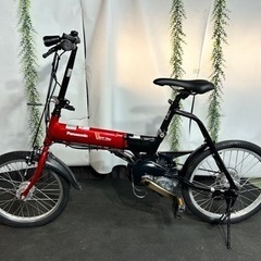 No.247 パナソニック 折り畳み電動アシスト自転車 オフタイ...