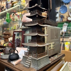 鉄製　五重塔　ミニチュア　建築　ディスプレイ　高さ57cm