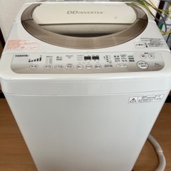 TOSHIBA 縦型洗濯機 6kg AW-6D2(W) 【引き取...