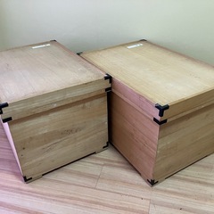 桐の衣装ケース×2ヶセット/大切なお着物の保管にの画像