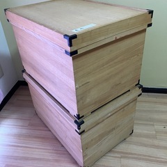 桐の衣装ケース×2ヶセット/大切なお着物の保管にの画像
