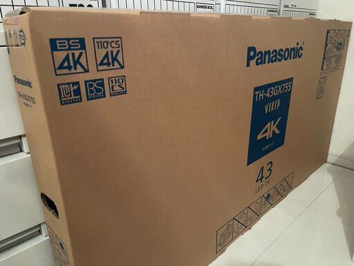 ［新品未開封］パナソニックVIERA／液晶43V型4K対応／TH-43GX755