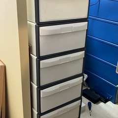 押入れ用衣装ケース×5ヶセットの画像
