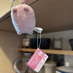 ①新品未使用 すみっコぐらし ぴんくたぴおか 横長 ぬいぐるみ タグ付き❁¨̮の画像