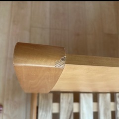 シングルベッド、未使用品のマットレス付きの画像