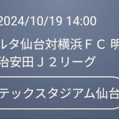 ベガルタ仙台 VS 横浜FC ゴール裏北・ホーム チケット１枚 ...