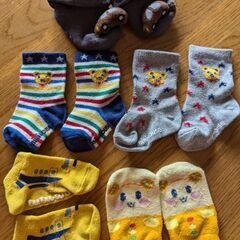 値下げ　mikihouse他…ベビーソックス5足＊12〜15㌢