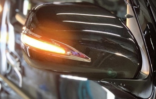 200系ハイエース TypeLS]LEDウィンカードアミラーカバー交換タイプ フットランプ付