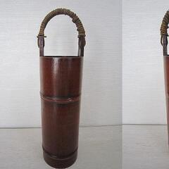 ３個セット 竹置筒 竹製 花器 生け花 華道 道具 竹器 茶道 いけばな【中古】JO10019SAIの画像