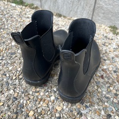 20.5cm　レインブーツ 長靴 黒 サイドゴアの画像