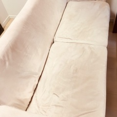 [無料]   2人掛け　ソファー　アイボリーの画像