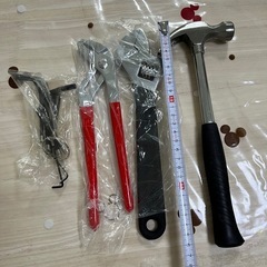 新品未使用(ハンマー以外) 工具4点セットの画像