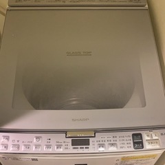 お譲り先決まりました　
シャープ プラズマクラスター 洗濯機 