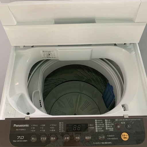 ⭐️Panasonic⭐️全自動電気洗濯機　2019年7kg大阪市近郊配送無料