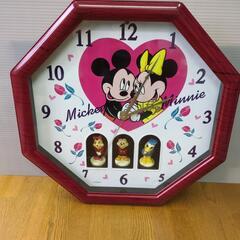 ディズニー正規品　ミッキー＆ミニー掛け時計　(訳あり品)