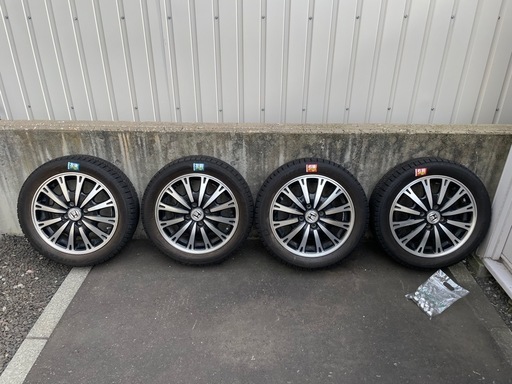 【お値下げ】HONDA N BOX JF2 カスタムターボ用 純正ホイール＆スタッドレスタイヤ4本セット  ※ホイールは傷など使用感多めです ※タイヤは4本中2本が寿命です