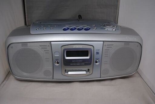 [928] Victor MD CD カセット ラジオ プレーヤー